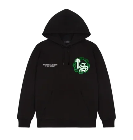 Trapstar Chain Script Black Hoodie